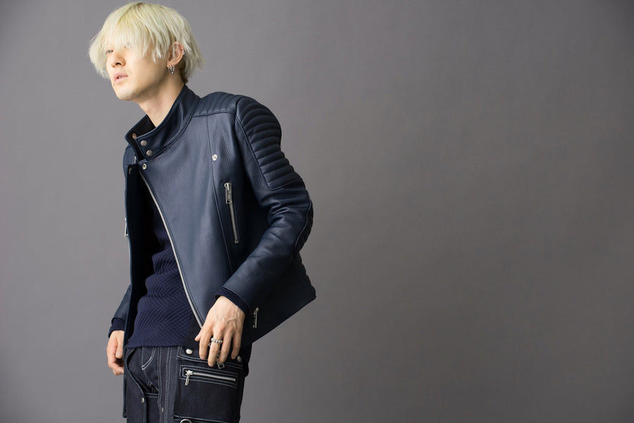 Blouson Padded Rider Dark Blue