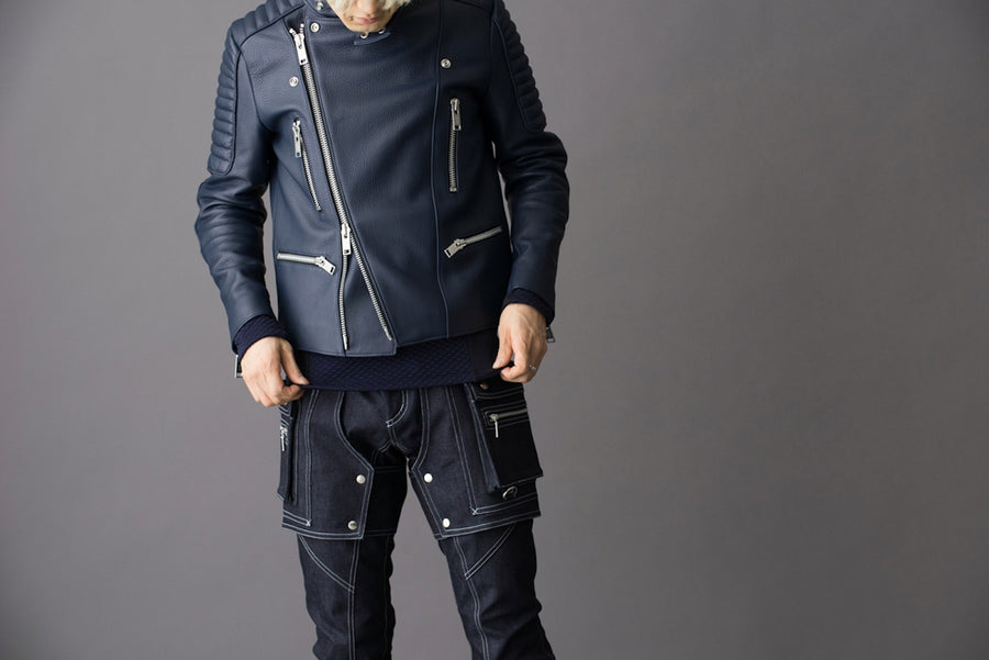 Blouson Padded Rider Dark Blue