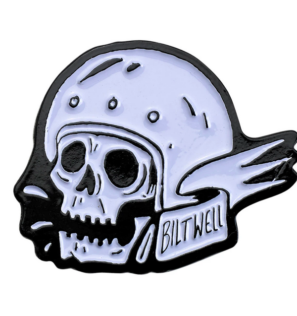 Pins Biltwell skull tete de mort moto
