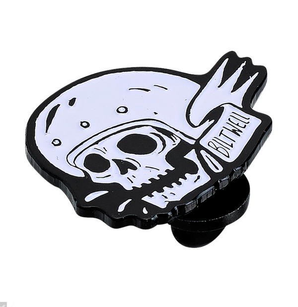 Pins Biltwell skull tete de mort moto