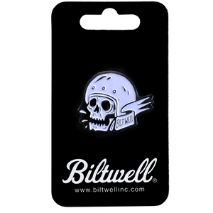 Pins Biltwell skull tete de mort moto