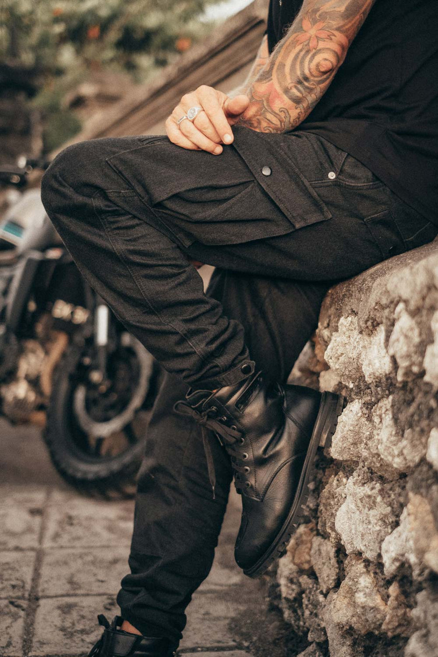 Pantalon MARK KEV01 - Cargo Noir - Homologué AA