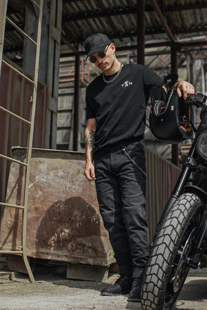 BOSS DYN 01 - Pantalon moto couple slim homologuée AAA