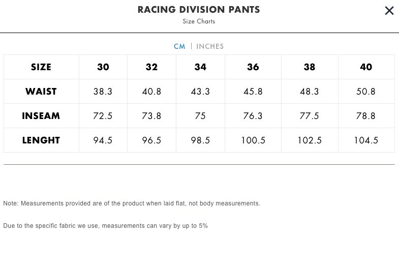 Pantalon Racing Division