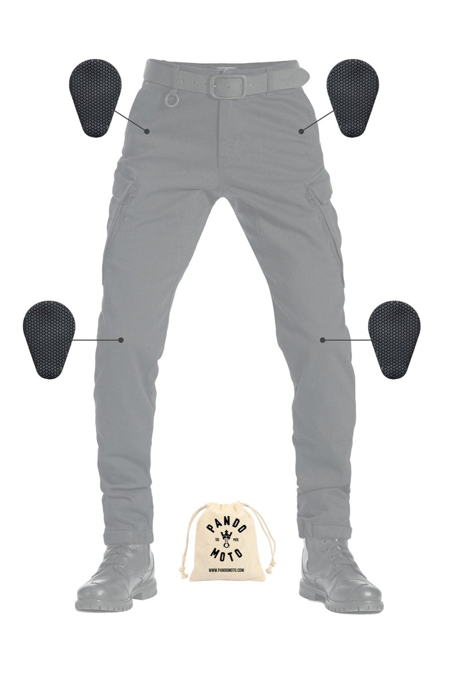 Pantalon MARK KEV01 - Cargo Noir - Homologué AA