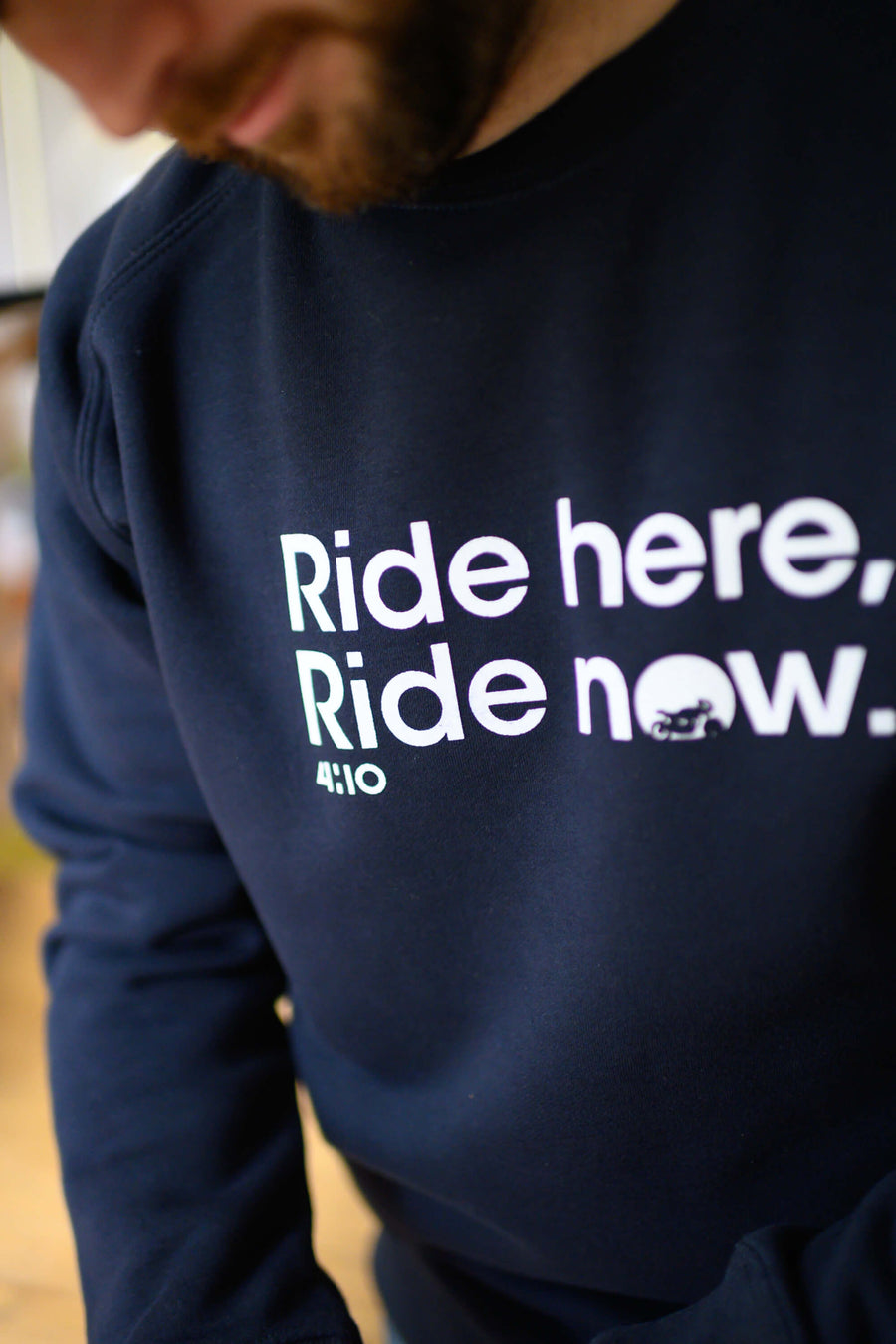 Sweat "Ride Here, Ride Now" Bleu nuit
