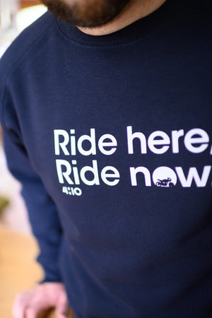 Sweat "Ride Here, Ride Now" Bleu nuit