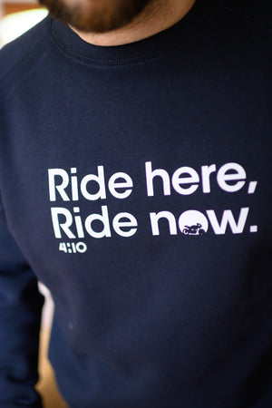 Sweat "Ride Here, Ride Now" Bleu nuit