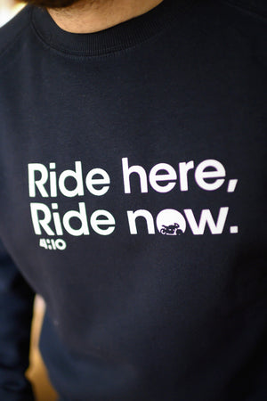 Sweat "Ride Here, Ride Now" Bleu nuit