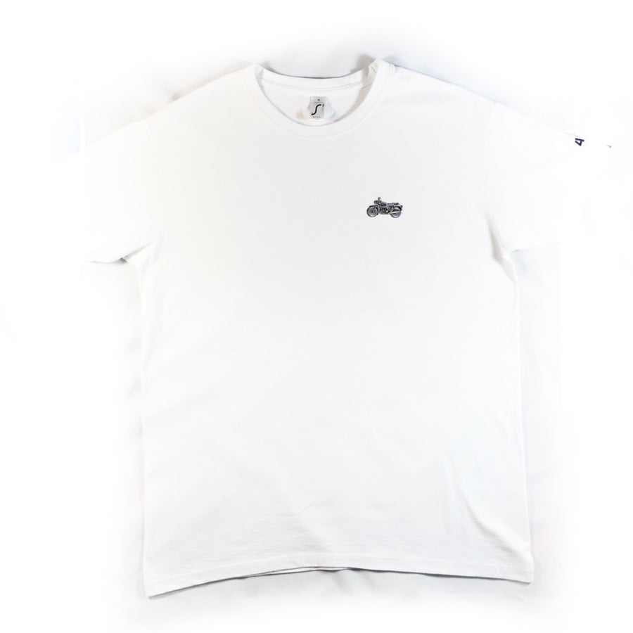 Tee-shirt 4h10 MOTO CLASSIC blanc