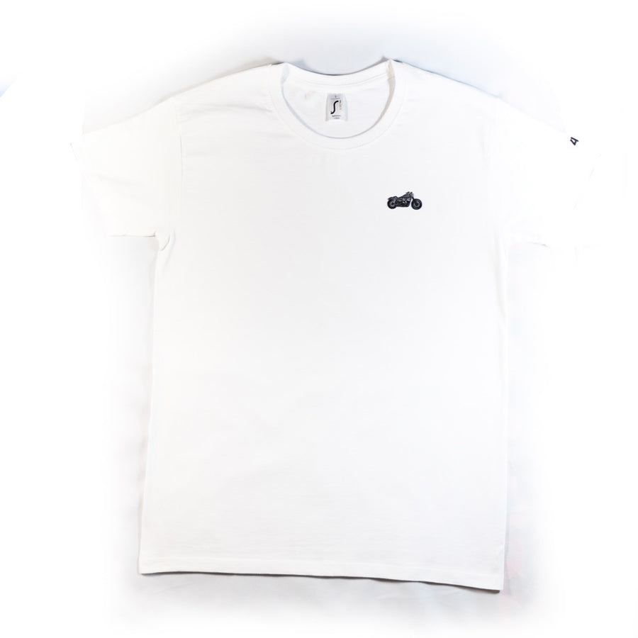 Tee-shirt 4h10 MOTO CUSTOM blanc