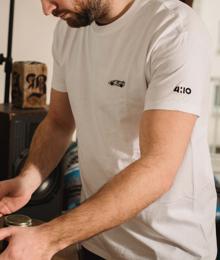 Tee-shirt 4h10 SUPERCAR BLANC