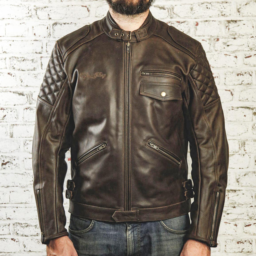 Kingpin Leather jacket Brown