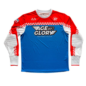 Racing Mesh Jersey Bleu Rouge Blanc