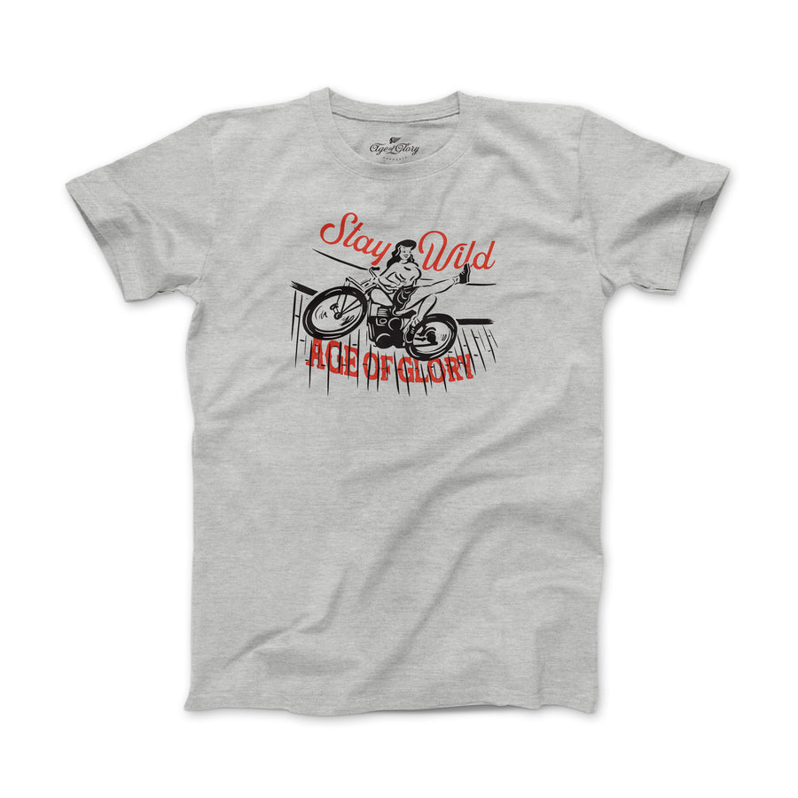 Tee-shirt Wall of Death Gris chiné